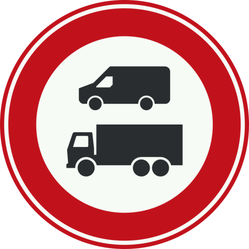 C22c Gesloten voor bedrijfs- en vrachtauto’s vanwege nul-emissiezone