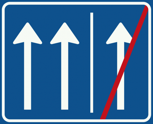 C23-03 Einde spitsstrook