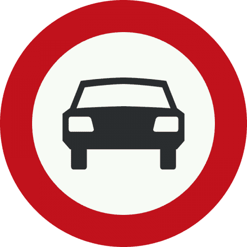 C6 Gesloten voor motorvoertuigen op meer dan twee wielen