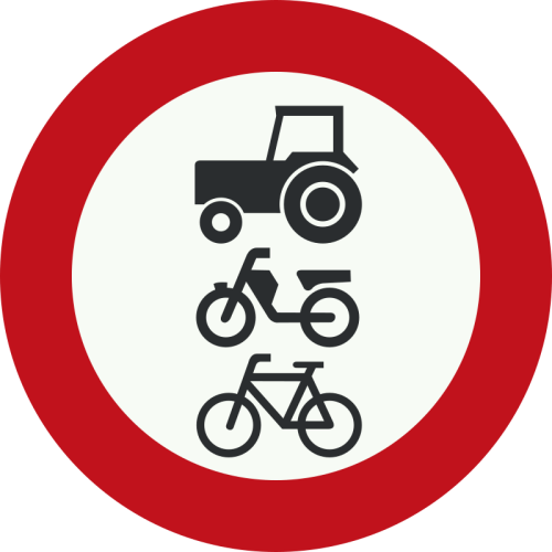 C9 Gesloten voor langzaamverkeer.